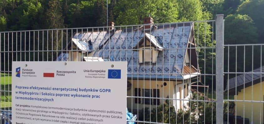 Termomodernizacja budynków Grupy Sudeckiej GOPR